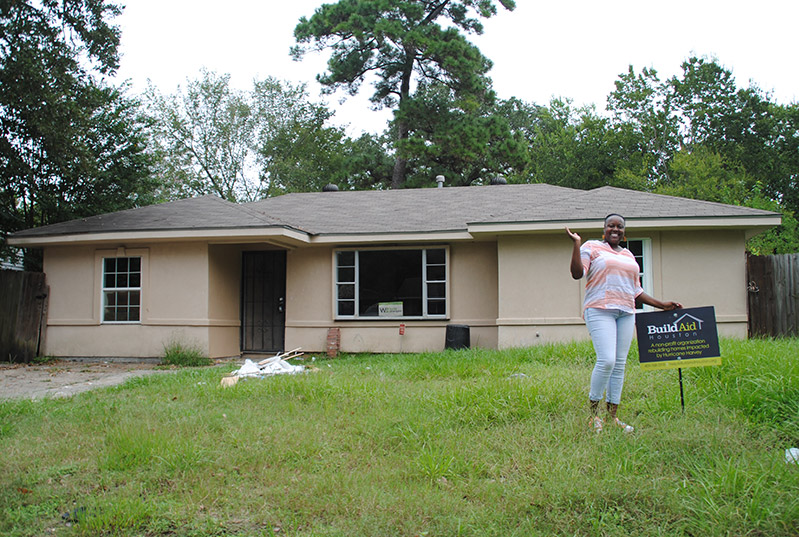 Crystal Wicks moves into her BuildAid-restored home